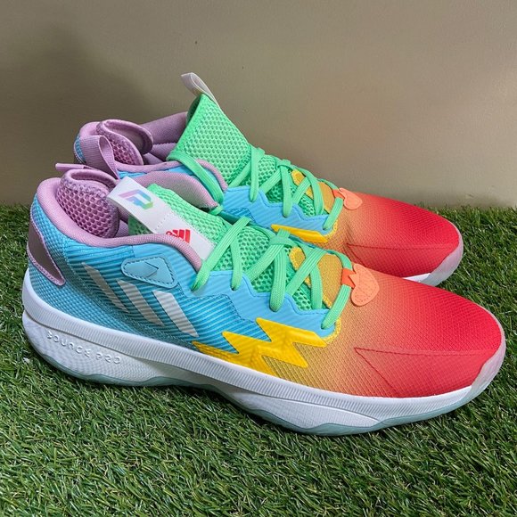 Adidas Dame 8 Unreleased Multicolor Rainbow Basketball Shoes HQ1272 Men 13.5 NEW main image 5